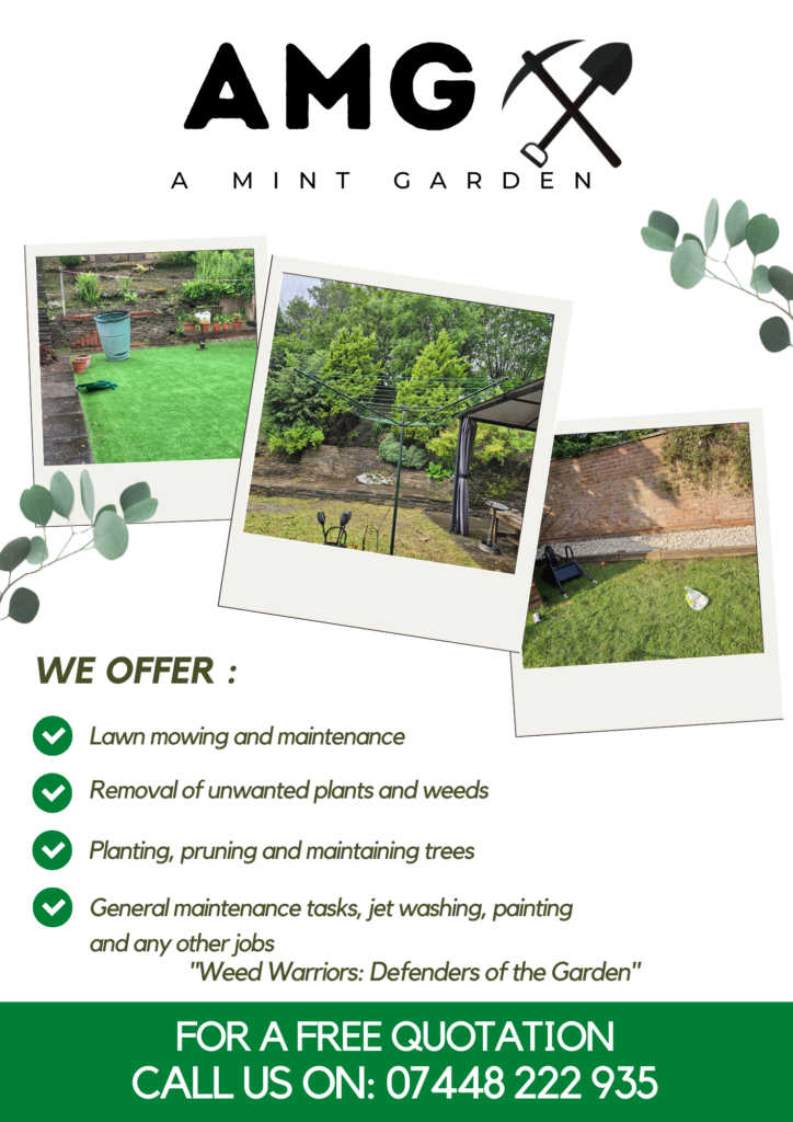 Green And White Modern Gardening Service Flyer 724x1024